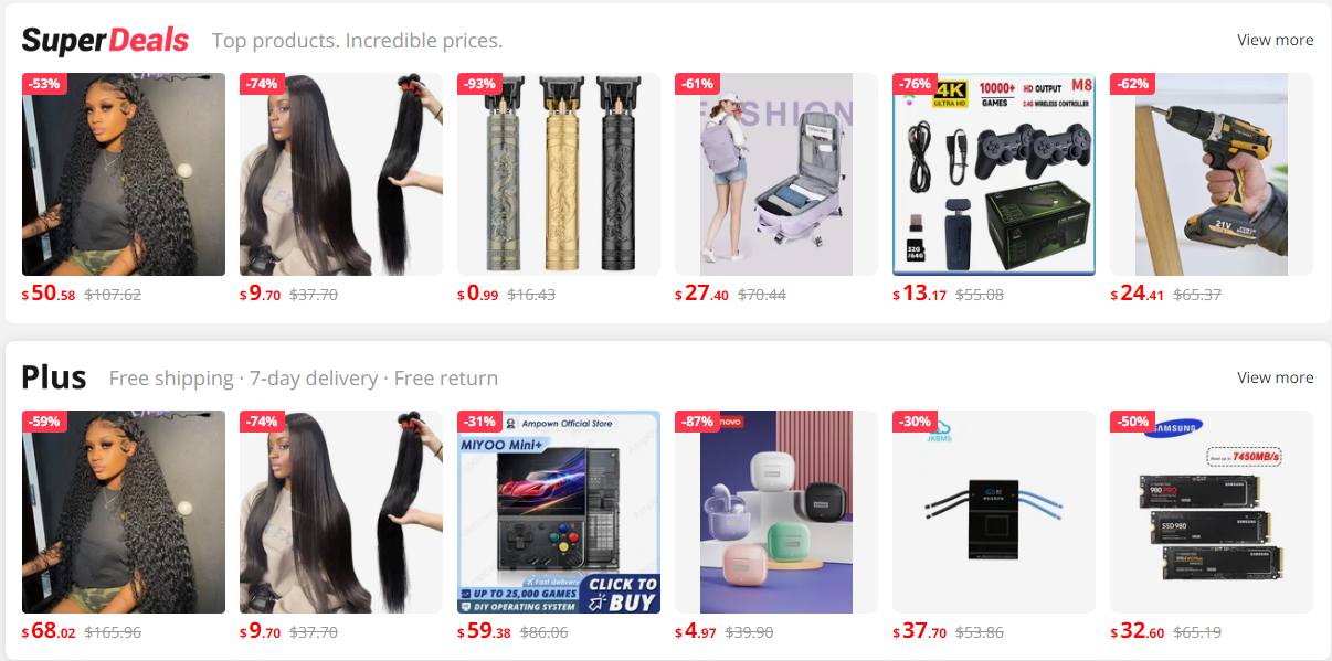 Aliexpress Super Deals