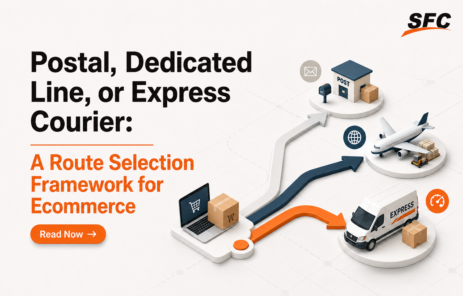 Postal, Dedicated Line, or Express Courier: A Route Selection Framework for Ecommerce